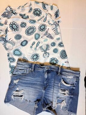 Kancan distressed Jean shorts